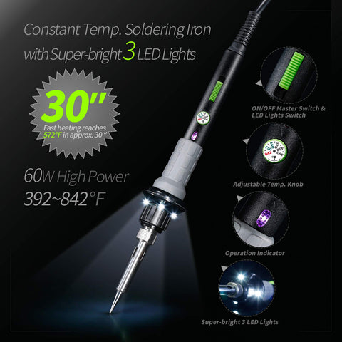 YIHUA 947-V kit of five premium solder tips for various tasks