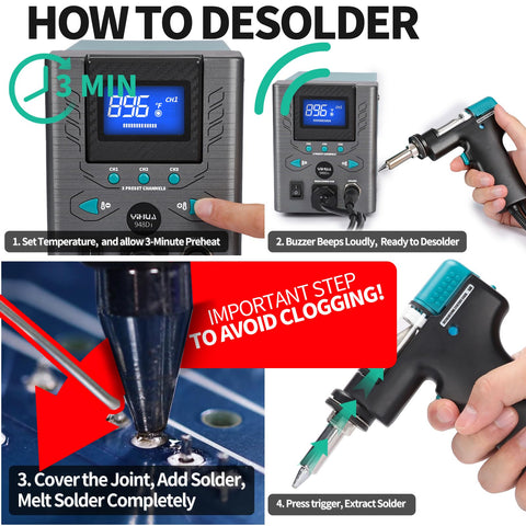 YIHUA 948D-I sleep standby mode protects your components.