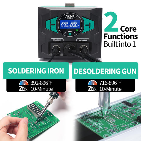 YIHUA 948D-III desoldering gun ready for rapid through-hole removal