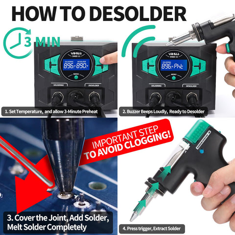 YIHUA 948D-III desoldering nozzle 0.8mm for precise joints