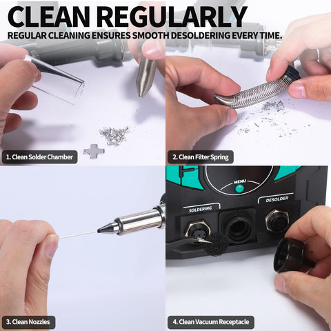 YIHUA 948D-III vacuum pump supports clean desoldering workflow
