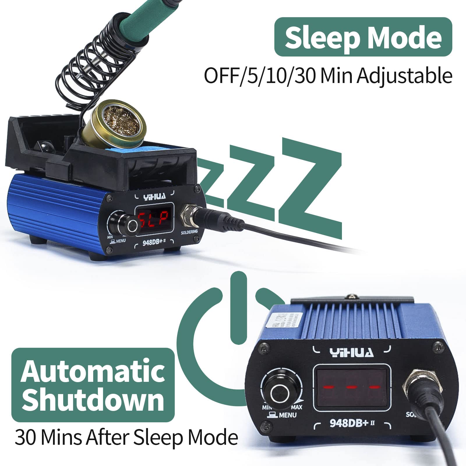 YIHUA 948DB+ II tip-change system speeds swaps.