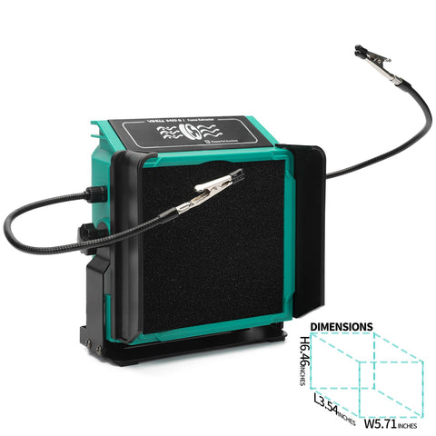 In-use scene shows calm air and focused workflow during soldering