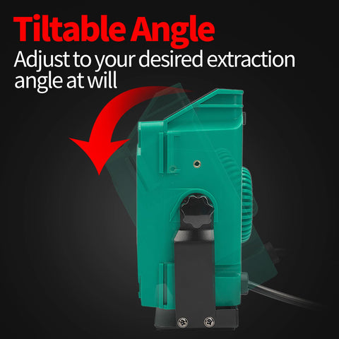 YIHUA 948DQ-I tiltable stand allows angle adjustment for precise filtering.