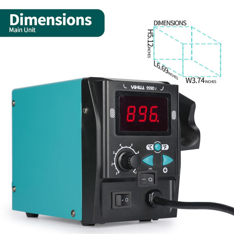 YIHUA 959D I on board rework workflow with hot air
