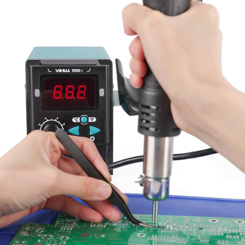 YIHUA 959D I temperature graph showing PID stability
