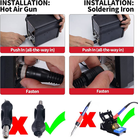 YIHUA 995D+ ESD-safe design protects components during use.
