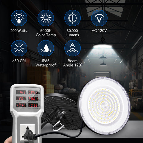 Yihuven 200W LED module close-up highlighting 240 SMD3030 chips for bright, even illumination