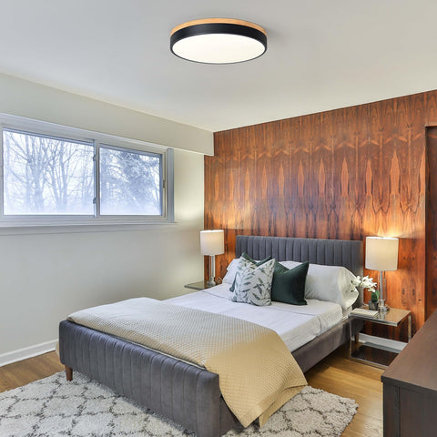 Yiisem living room ambiance created by the flush mount lighting