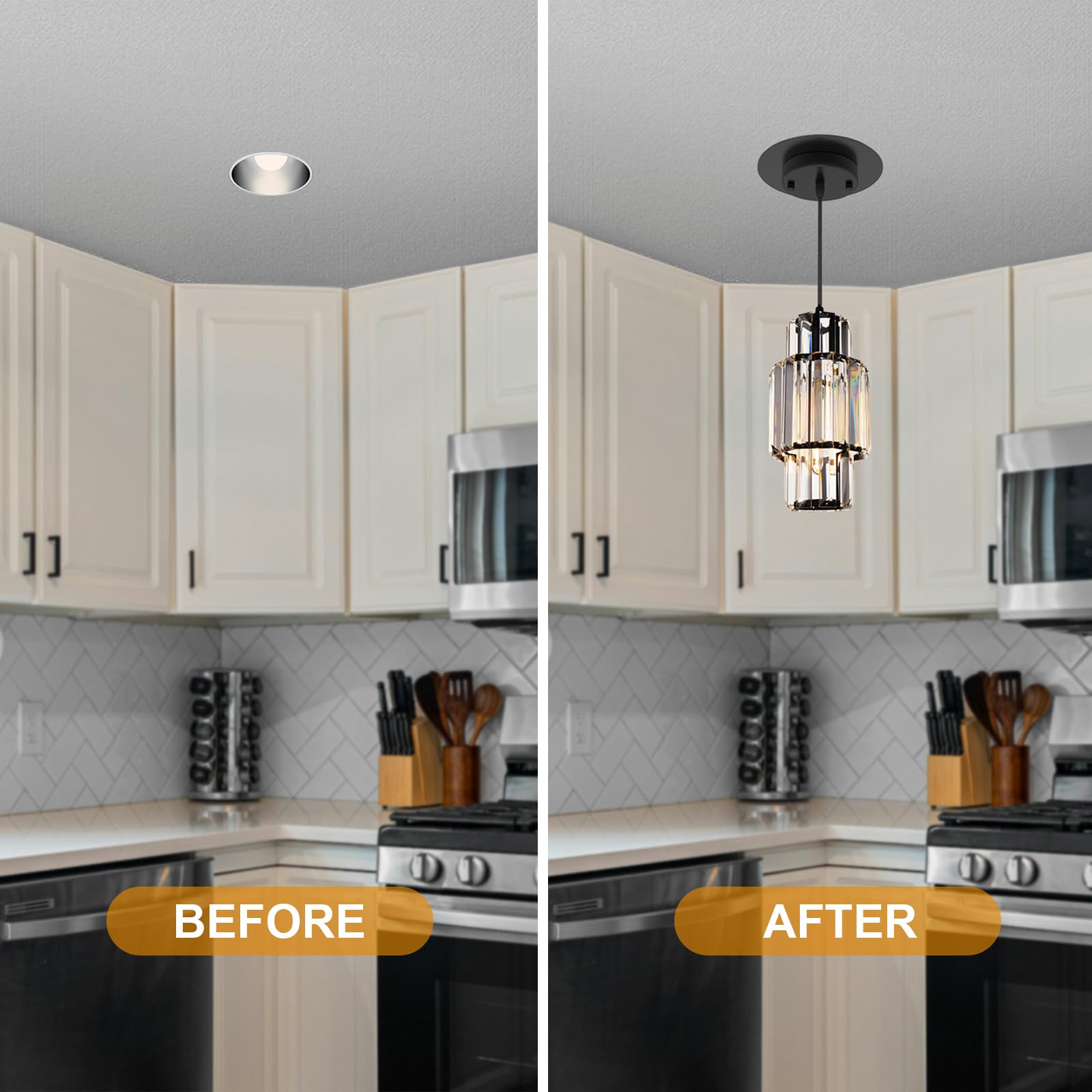 YIIZON ceiling medallion 7-3/4in creates a polished look.