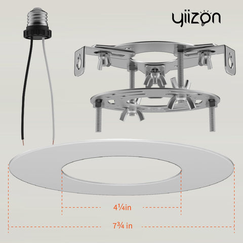 YIIZON recessed-to-pendant conversion in kitchen setting shows upgrade potential.