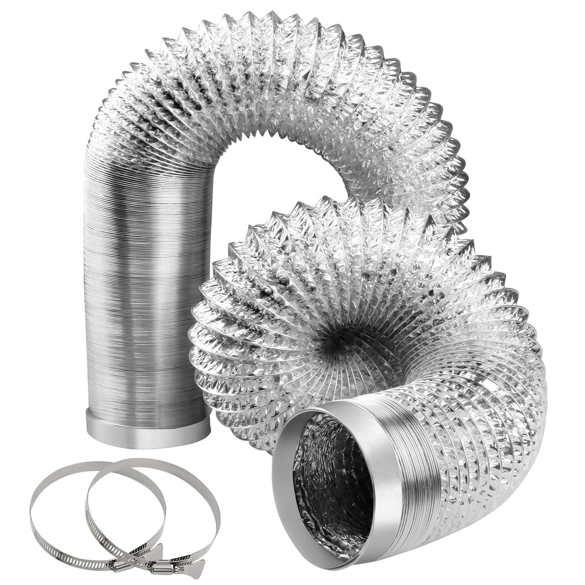 YIJUHOU 4-inch dryer vent hose flexible layout for tight laundry spaces