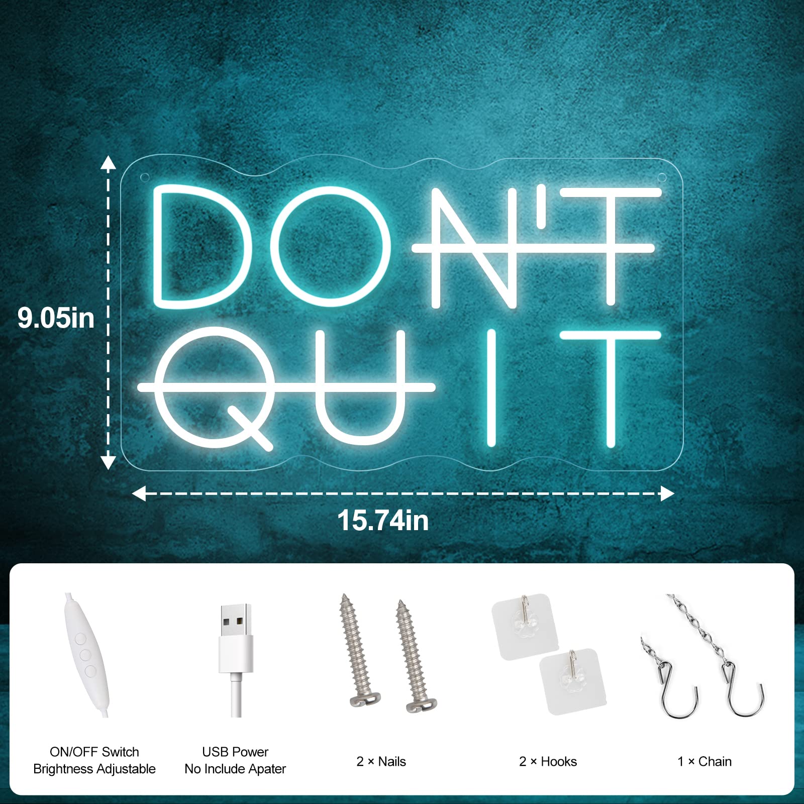 YIKBIK Brightness-adjustable neon sign lets you tailor the glow.