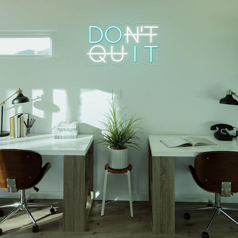 YIKBIK Do It neon sign on wall adds bold motivation for home or office.