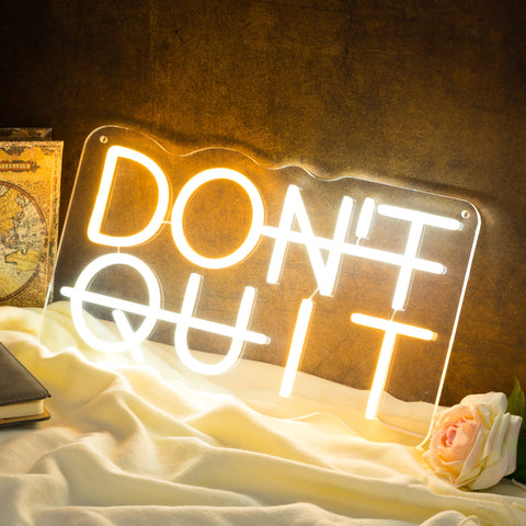YIKBIK Don't Quit sign brightens celebrations like birthdays or game nights