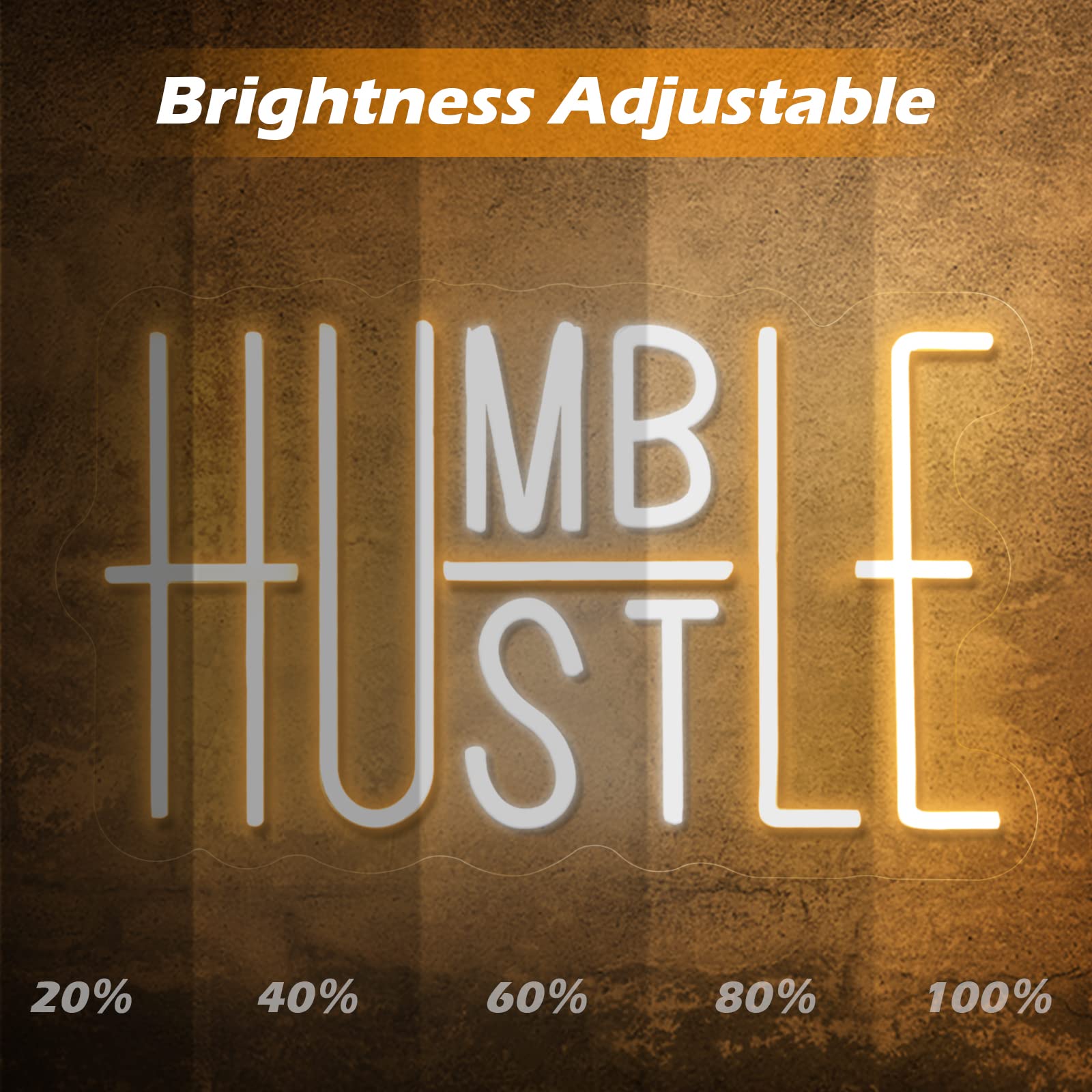YIKBIK Hustle neon sign built with safe materials and cool-touch design.