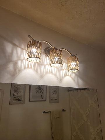 YIKEGE LICHT rattan shade packaging included for easy replacement