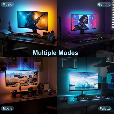 YIKEMJERP real-time color sync mirrors on-screen action on your monitor