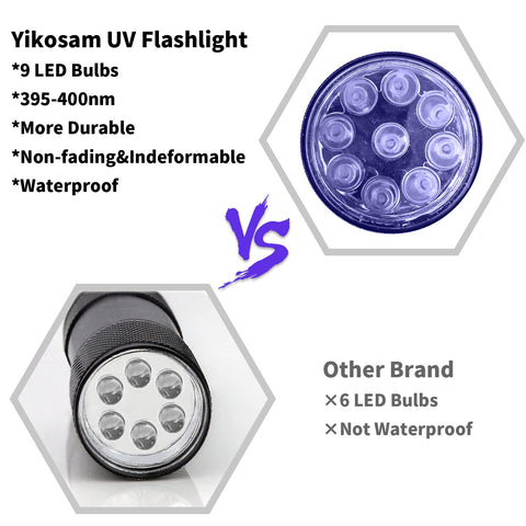 Yikosam aluminum body mini flashlight durable and easy to carry