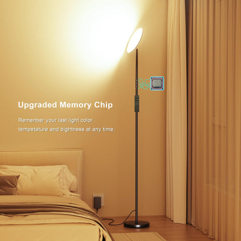 Yikuneng 132 integrated LEDs provide bright, maintenance-free light.