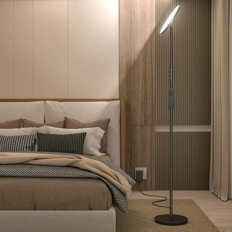 Yikuneng 69-inch torchiere lamp fills living spaces with even illumination