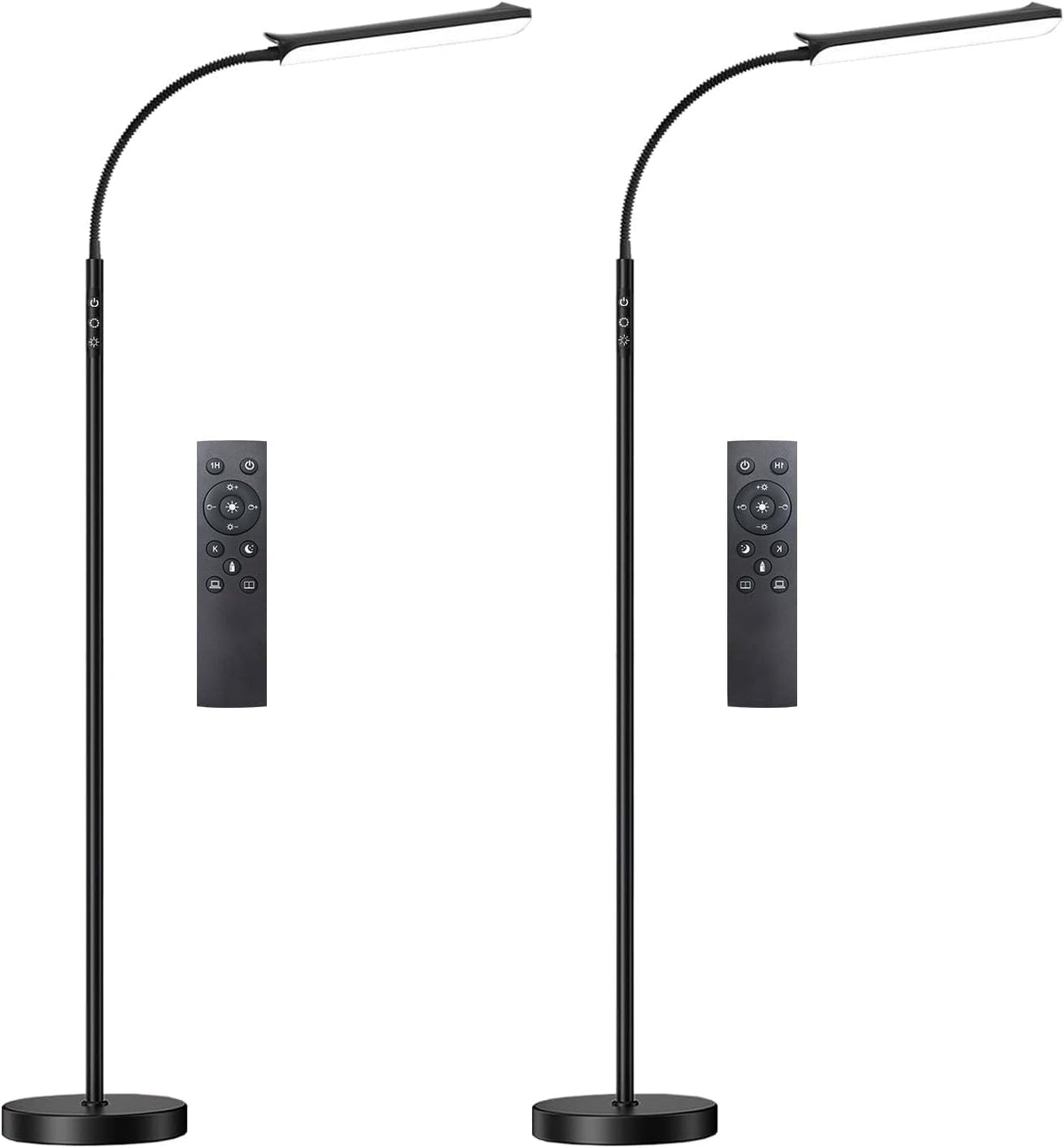 Yikuneng dimmable LED floor lamp with remote control for convenient operation