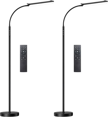 Yikuneng dimmable LED floor lamp with remote control for convenient operation
