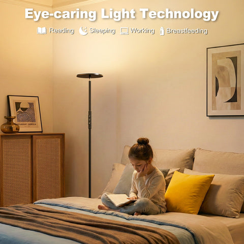 Yikuneng easy-assembly floor lamp designed for quick setup