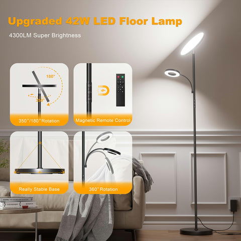 Yikuneng color-temperature-2700-6500k adapts to cozy or bright tasks.