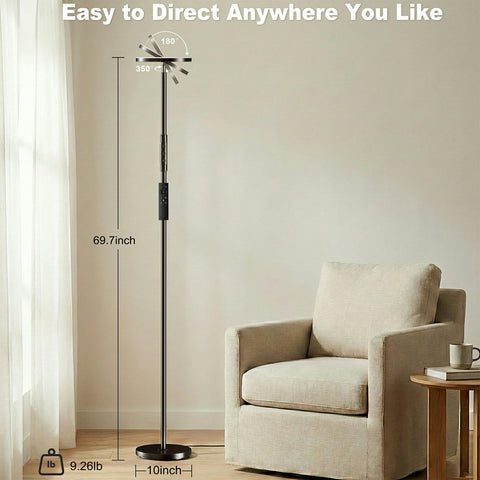 Yikuneng lamp modes include reading, working, feeding, and night light