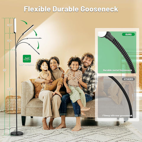 Yikuneng floor lamp timer feature for automatic turning off