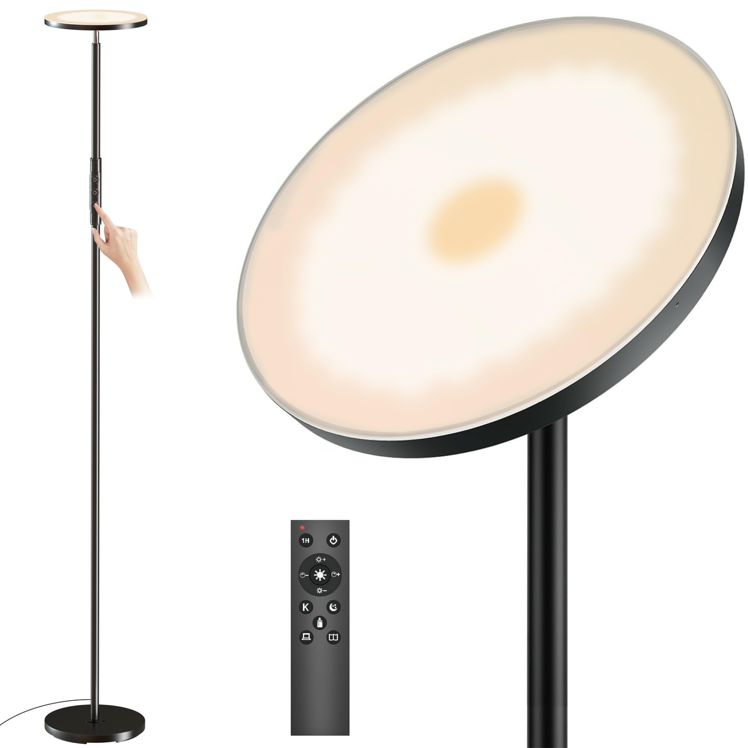 Yikuneng floor lamp with tiltable head providing versatile lighting for any task
