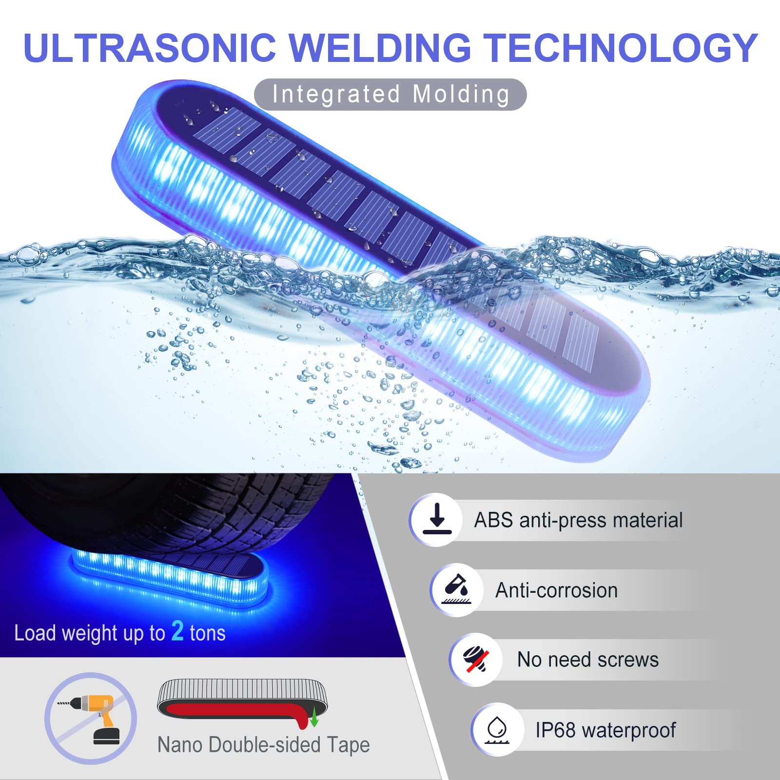 YiLaie durable ABS dock lights resist corrosion and suit edge design on steps.