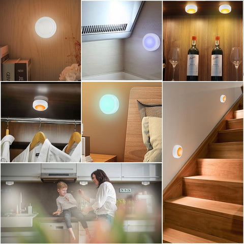 Yiliaw under cabinet light installation uses adhesive pads, no tools