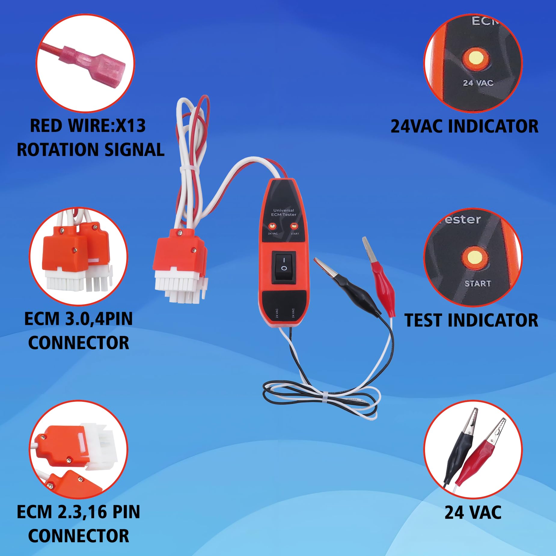 YILISAWIN ECM tester side panel showing rugged profile for field service