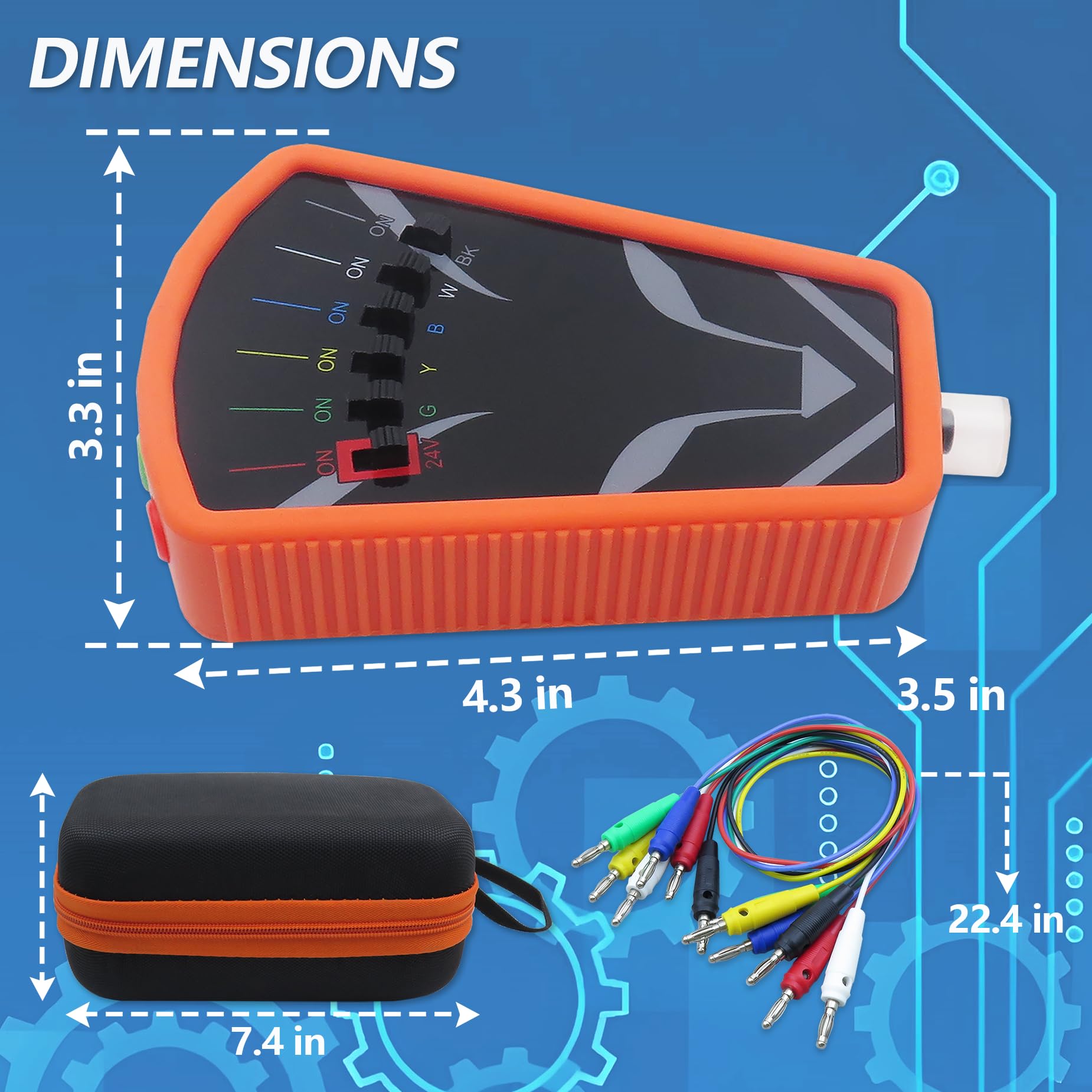 YILISAWIN tool magnets allow hands-free testing during HVAC diagnostics