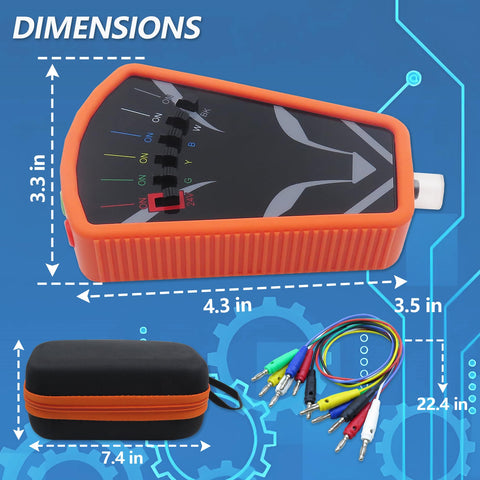 YILISAWIN tool magnets allow hands-free testing during HVAC diagnostics