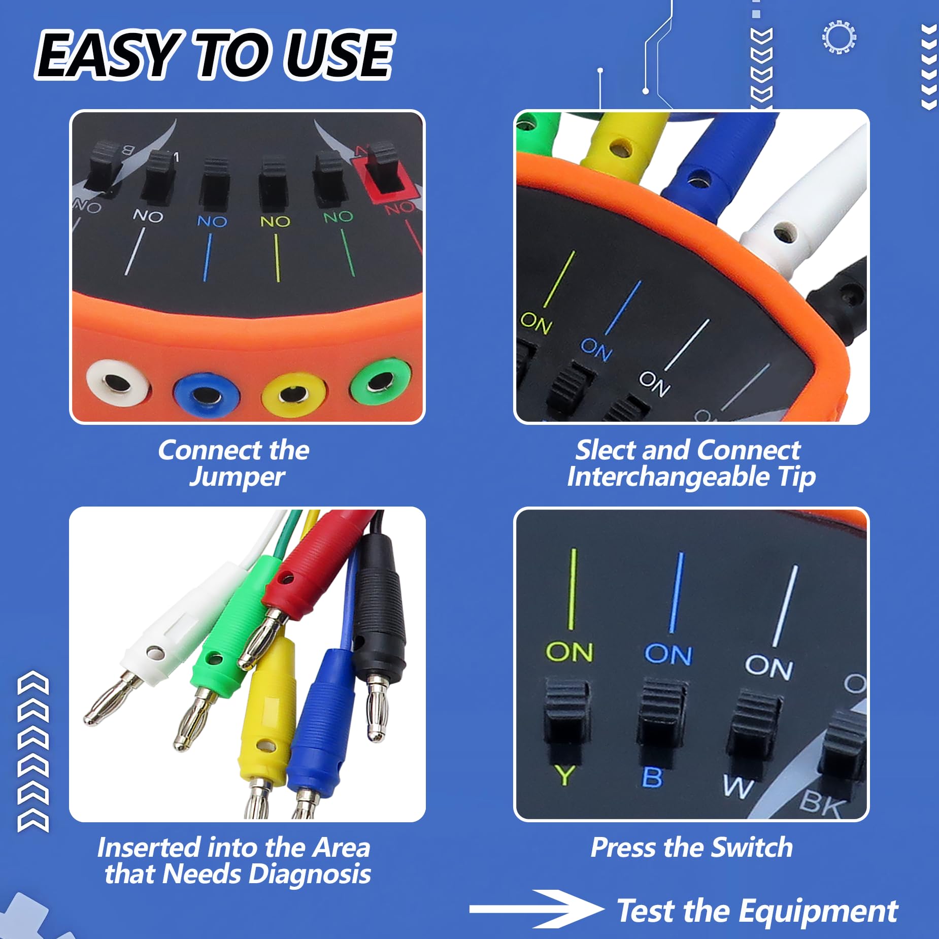 Interchangeable tips system from YILISAWIN for versatile low-voltage connections