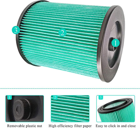 Yinage easy-install design enhances workflow on wet/dry vac projects.