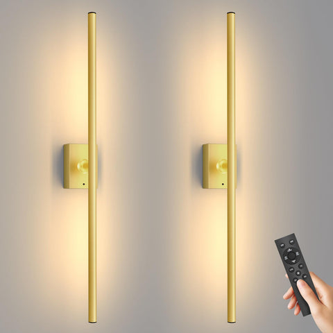 YINDUZ gold battery wall sconce demonstrates 4CCT versatility for adaptable ambiance.