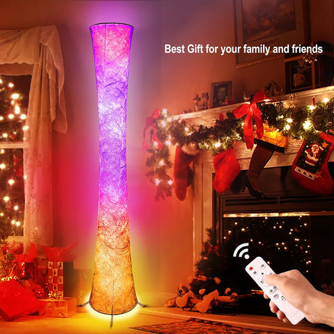 Yinghuochong floor lamp quick assembly in minutes without tools.