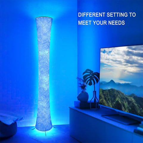 Yinghuochong floor lamp RGB color spectrum for vibrant scene lighting.