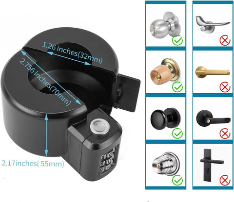 yingranlock close-up knob-protected highlighting durable metal construction