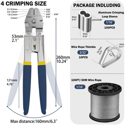 YingYa BIS 100ft stainless steel cable shown for outdoor rigging and long runs.