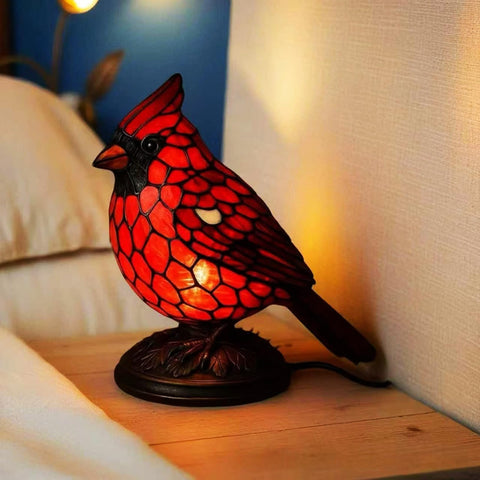 Yinhamnl Warm glow resin lamp offers inviting ambience for evenings.