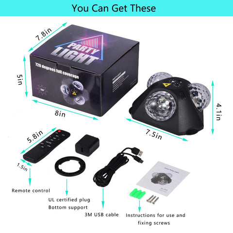 YINPKTEO voice-controlled party lights enable hands-free ambiance control