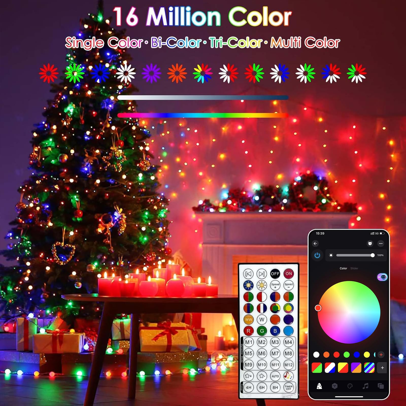 YIQU indoor-outdoor lights are safe and versatile for year-round decor