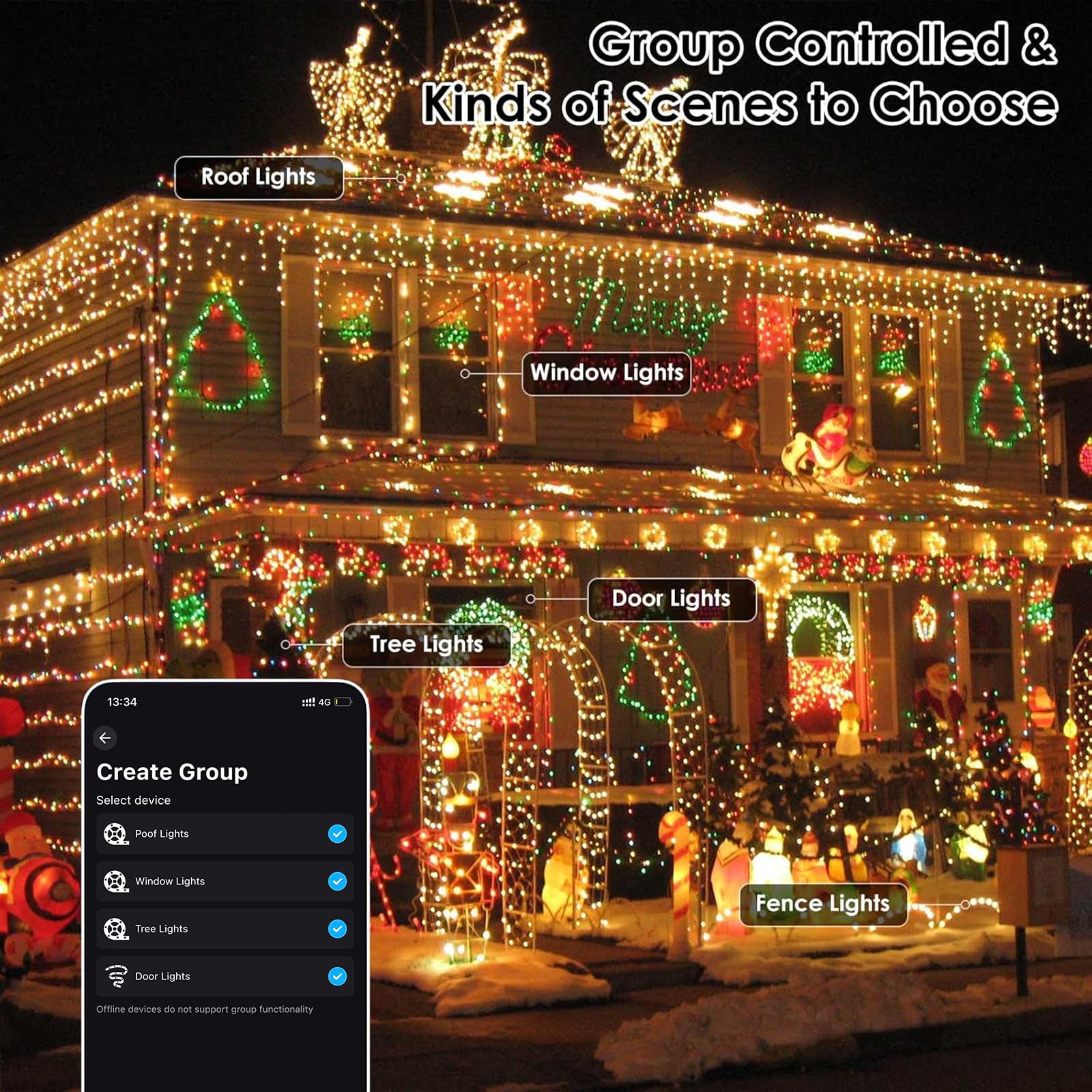YIQU timer function simplifies scheduling lights for holidays and events