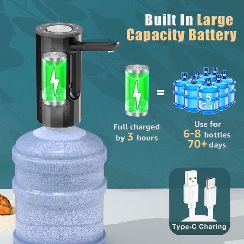YISH water dispenser highlights long battery life for extended portable use