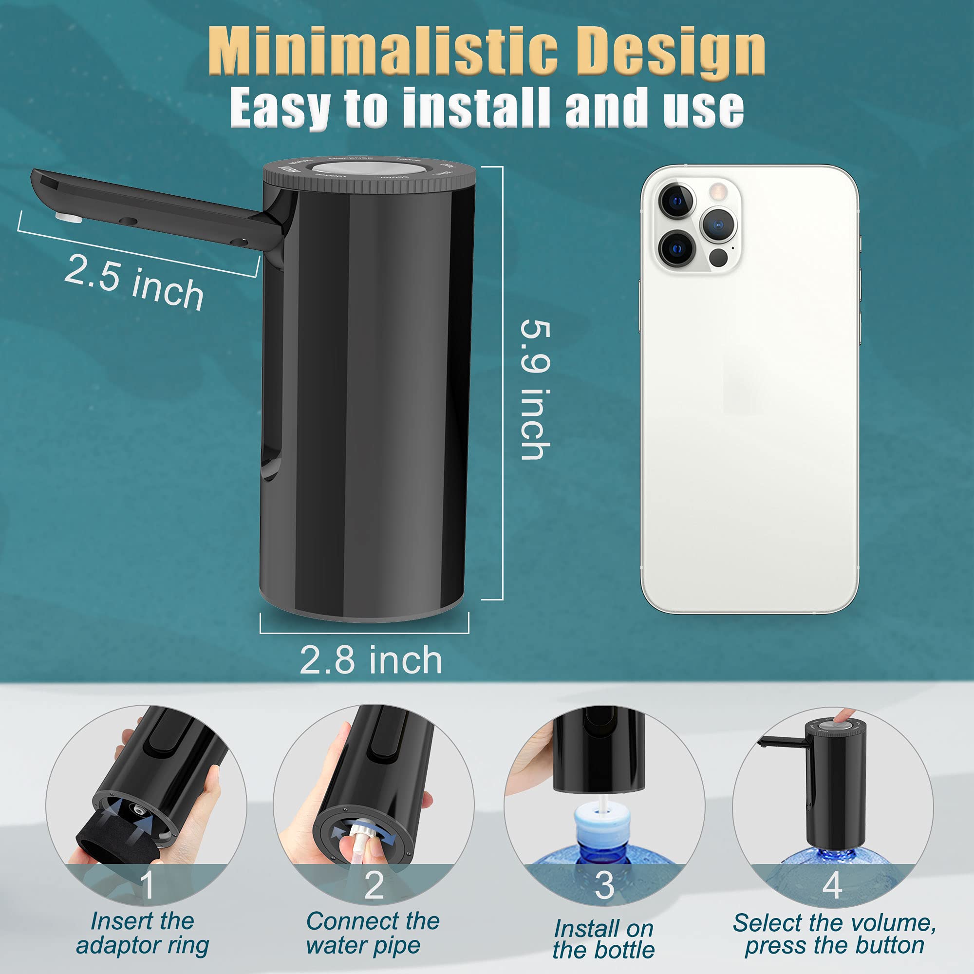 YISH removable water pipe for easy installation and cleaning